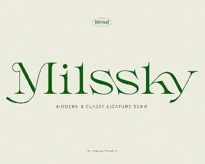 Milssky font