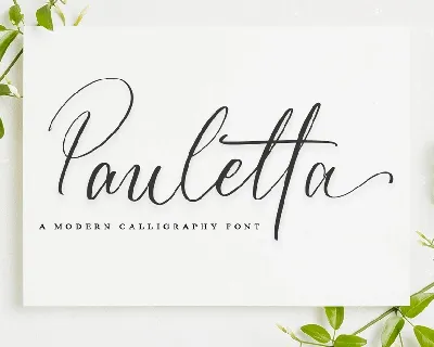 Pauletta font