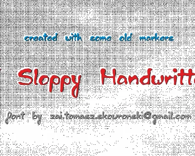 Ed Sloppy Handwritten font