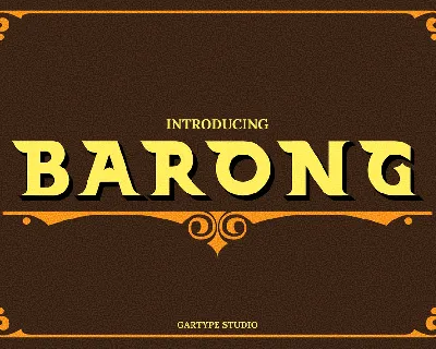 Barong Typeface font