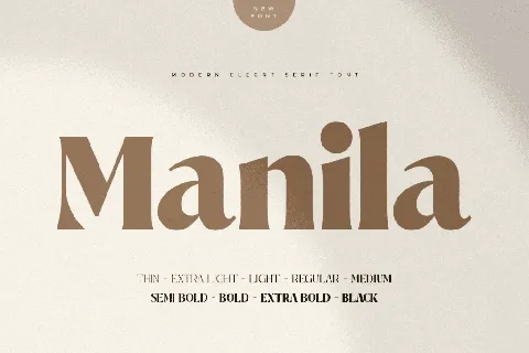 Manila font
