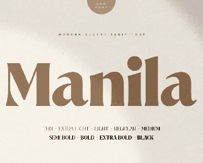 Manila font