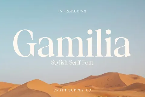 Gamilia font