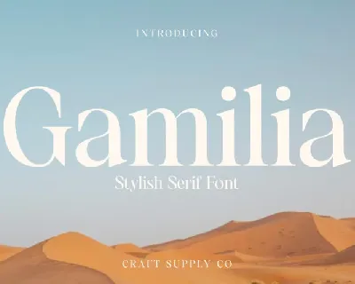Gamilia font