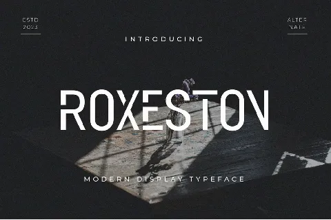 Roxeston font