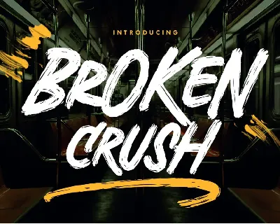 Broken Crush font