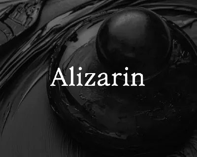 Alizarin font