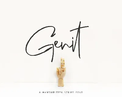 Genit Classy Handwritten font