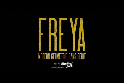 FREYA Family font