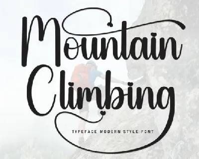Mountain Climbing font