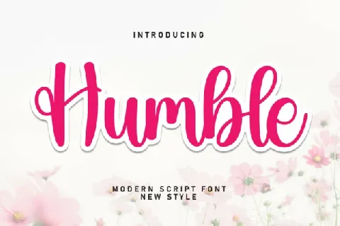 Humble Script font