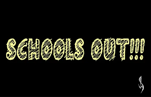 Schools Out Free Download font