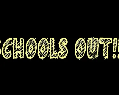 Schools Out Free Download font