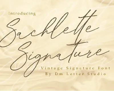 Sachlette Signature font