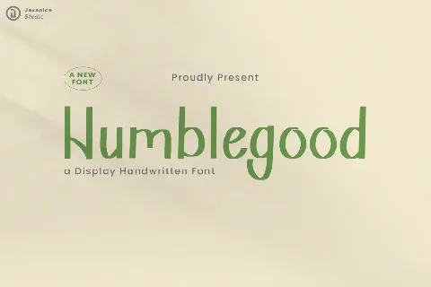 Humblegood font