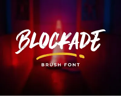 Blockade font