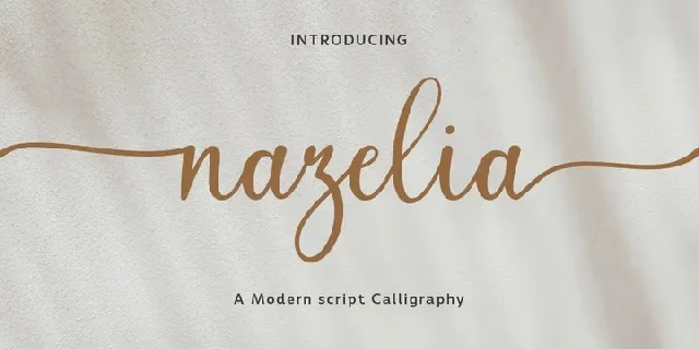 Nazelia font