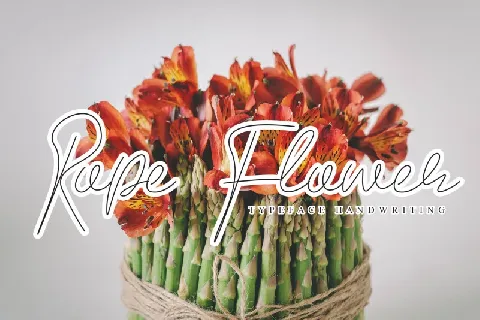 Rope Flower Script font