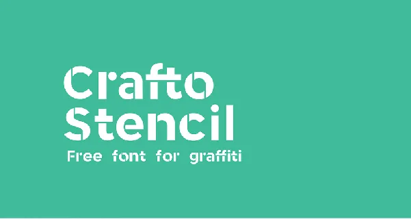 Crafto Stencil Typeface font