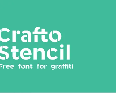 Crafto Stencil Typeface font
