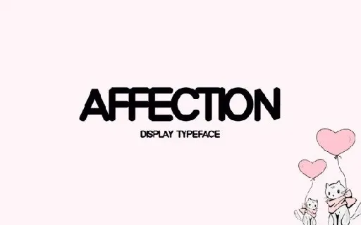 Affection Display font