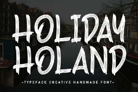 Holiday Holand Brush font