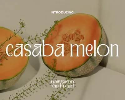 Casaba Melon font