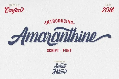 Amaranthine Script font