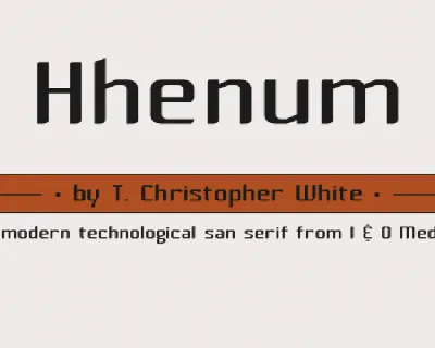 Hhenum font