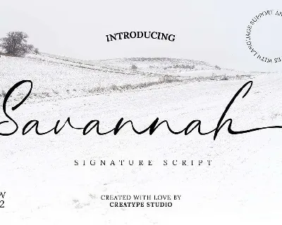 Savannah font