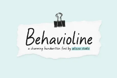 Behavioline font