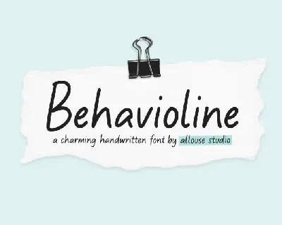 Behavioline font