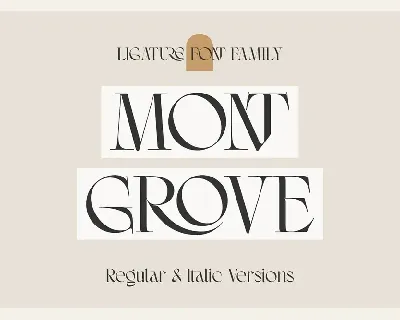 Montgrove font