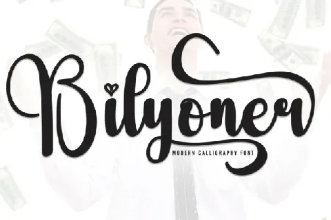 Bilyoner Script font