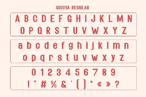 Gioova font