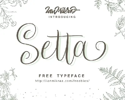 Setta Script Free font