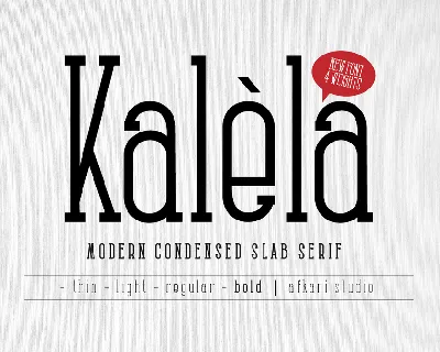 Kalela Slab font