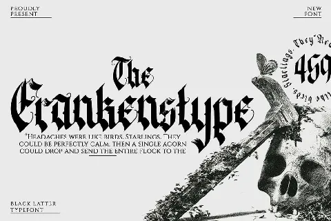 The Frankenstype font