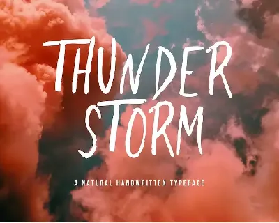 Thunderstorm font