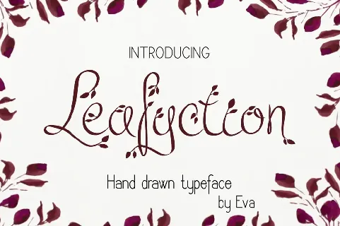 Leafyction font