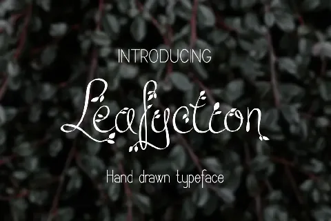 Leafyction font