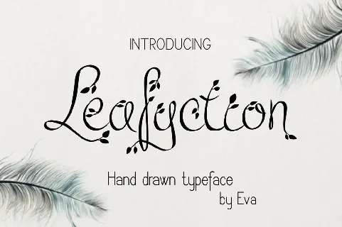 Leafyction font