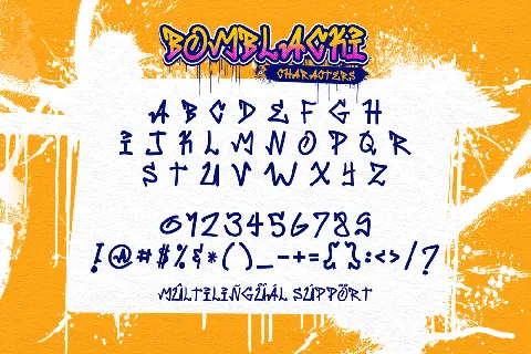 Bomblacki font