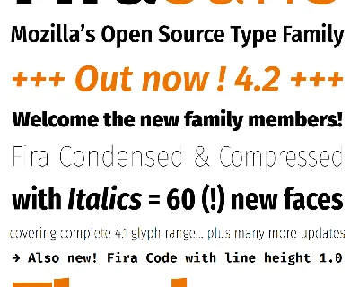 Fira Sans Family font