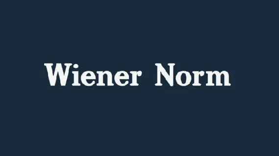 Wiener Norm font