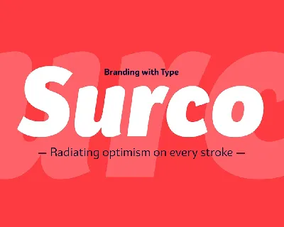 Bw Surco font