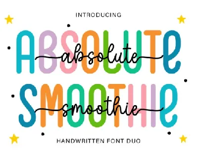 Absolute Smoothie Duo font