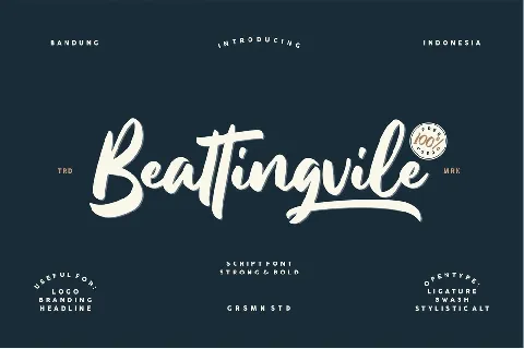 Beattingvile font