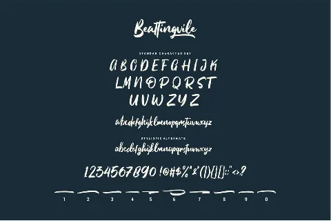 Beattingvile font