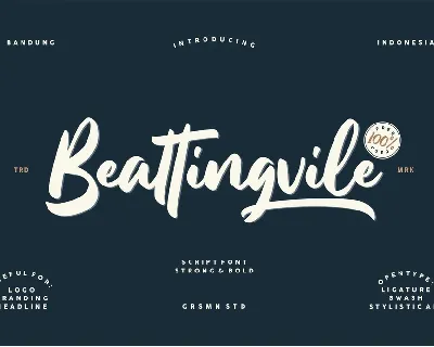 Beattingvile font